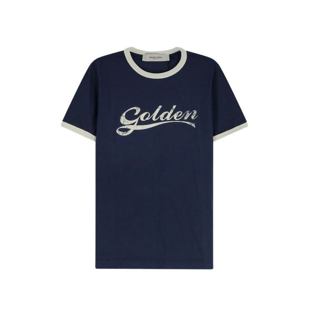 Golden Goose Men Logo Cotton T-Shirt